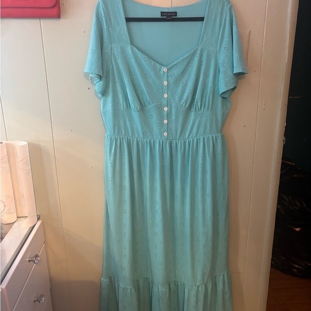 Lane Bryant Light Blue Maxi Dress